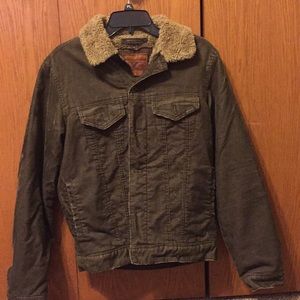Corduroy fur lined  jacket
